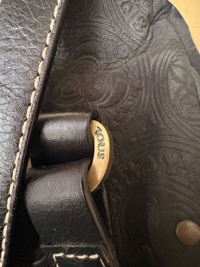 TOUS Black Leather Frame Bag  As New