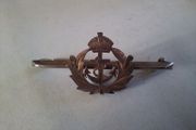 Sterling Silver and Gold Royal Navy sweetheart brooch antique ww1