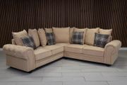 Verona Beige Corner Scatter Cushions Sofa