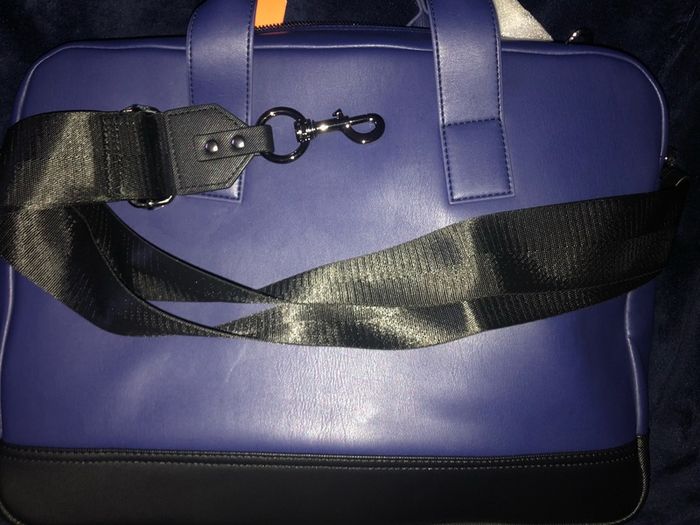 Trussardi Jeans leather business Brief Case shoulder travel Bag brand new with tag