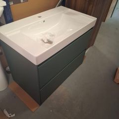 Roca ona 800 wall hung unit and basin