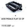 Acid Pedals Flat C3-zp Mtb Pedals Brand New Image 2