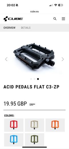 Acid Pedals Flat C3-zp Mtb Pedals Brand New
