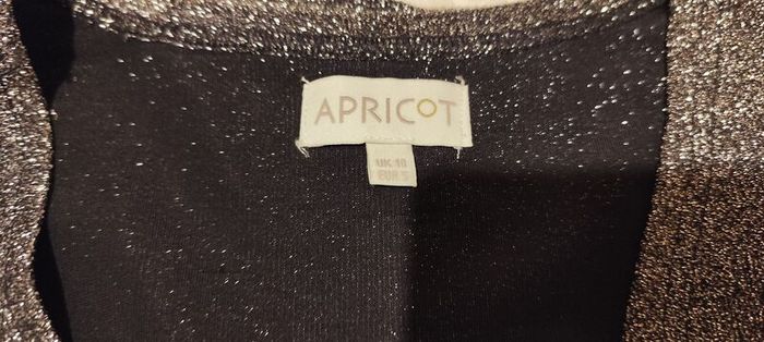 APRICOT Metallic Bodycon Wrap Mini Dress. Size 10