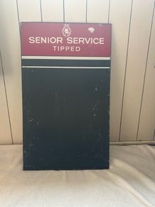 Senior Service Tipped original tin sign