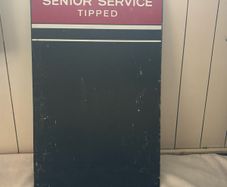 Senior Service Tipped original tin sign