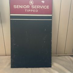 Senior Service Tipped original tin sign