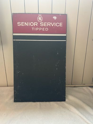 Senior Service Tipped original tin sign