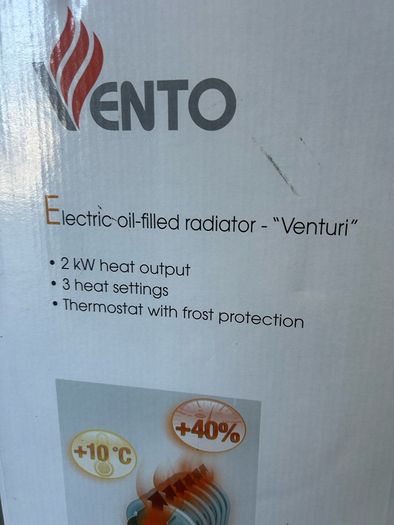 Vento electric oil filled radiator