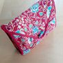 Red floral toiletry bag Image 4