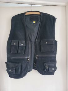 leather waistcoat mens