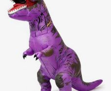 inflatable purple Dino costume
