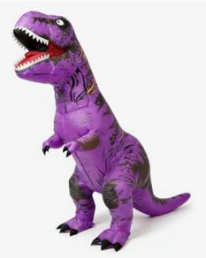 inflatable purple Dino costume