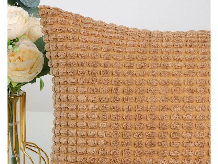 Brand New TAN. TOMI pillowcase 40x60, pillowcases corduroy plain set of 2, pillow cover
