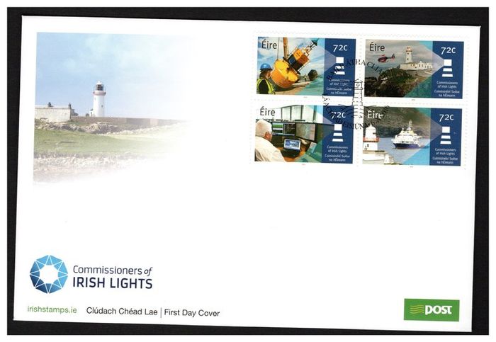 2016 Ireland Commissioner of Irish Lights Commemorative Stamps An Post First Day Cover (FDC)