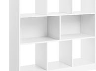 main image for ad _bookshelf, cube shelf, standing shelf, with open compartments, for living room, study, children's room, office, as a room divider, 97.5 x 30 x 100 cm, white