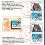 1990 Ireland Stamp Anniversary Stamp Booklet Fine Used with Dublin cancel of the 3rd May 1990 (first day). Note stamps only shown on the scans Image 4