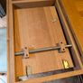 solid oak extending dining table and chairs Image 7