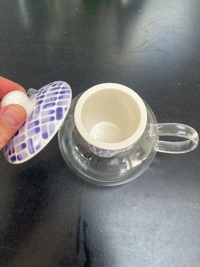 New glass teapot