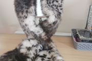BNWT - Paul Costelloe leopard fur scarf