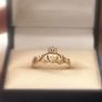 Vintage 9ct Gold Claddagh Ring,New Old Stock Image 4