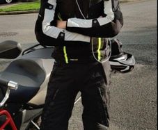 rebel horn motorbike jacket and trousers M