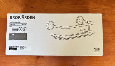 BNIB IKEA Brofjarden Chrome Bathroom Shelf