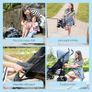 ultimate easy-to-use lightweight stroller at only 6.6kg for on-the-go families. Suitable from birth to approx. 3 years (15kg), Midnight fashion, Black Image 4