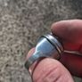 Early Twentieth Century Sterling Silver Amethyst Ring (14g) Image 9