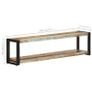 TV Cabinet 150x30x40 cm Solid Reclaimed Wood Image 7