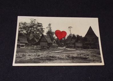 Sumatra Postcard : Bata Kampong , Brastagi , Sumatra
