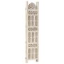 Hand carved 3-Panel Room Divider White 120x165 cm Solid Mango Wood Image 4