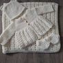 Handmade complete baby christening set Image 5