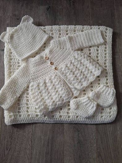 Handmade complete baby christening set