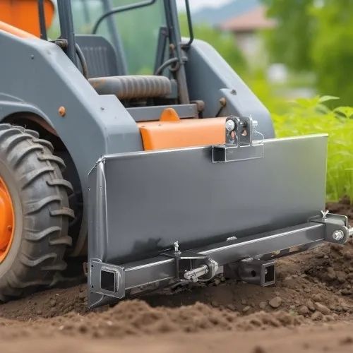 Universal 3-point Skid Steer Plate, 3/8" Skid Steer Attachment Plate, Skid Steer Mount Plate Steel Adapter Loader, Compatible with Deere, Kubota