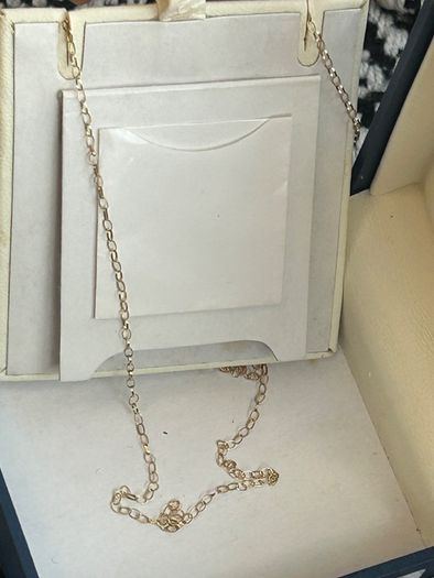9ct gold disc necklace, new old stock