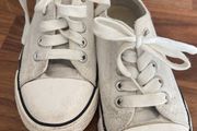 White canvas shoes (Converse style) Size 11