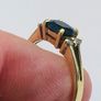 Vintage 14ct Yellow Gold Sapphire & Diamond Ring Image 6
