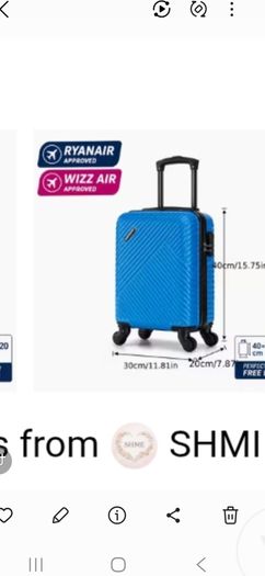 Suitcase 1  Blue & 1 Burgandy Colour