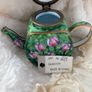 Teapot - MINIATURE - Ceramic and Brass Image 7