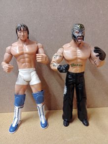 WWE-World Wrestling Figures Yoshi Tatsu / Rey Mysterio (2003/2005)
