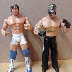 WWE-World Wrestling Figures Yoshi Tatsu / Rey Mysterio (2003/2005)