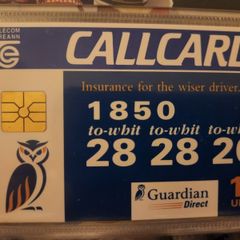 Guardian Insurance callcard
