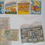 Scrace lot of 1980s retro cereal freebies . Kelloggs Rice crispies , sugar puffs stickers games and cards . Image 7
