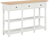 Console Table White 120x30x76 cm MDF