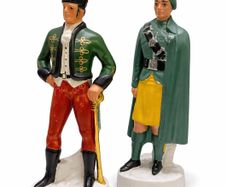 Vintage Irish Mist Soldier & Military Figurine Ceramic Decanters / Barware Collectibles