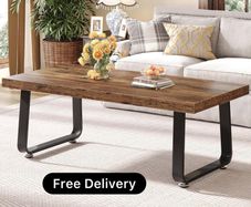 Coffee Tables for Living Room Industrial Rectangle Center Tables