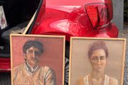 Vintage Portrait of a Man and Woman | Original Sketched Artwork | Buenos Aires