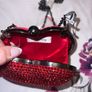 Heart Shaped Crystal Diamonte Bag BNWT Image 9