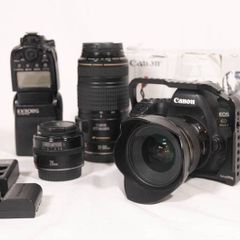 Canon 6D II Kit (Body, 75-300mm, 20mm, 28mm + Flash!)